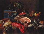 Jan Davidz de Heem Still life with Lobster oil painting artist